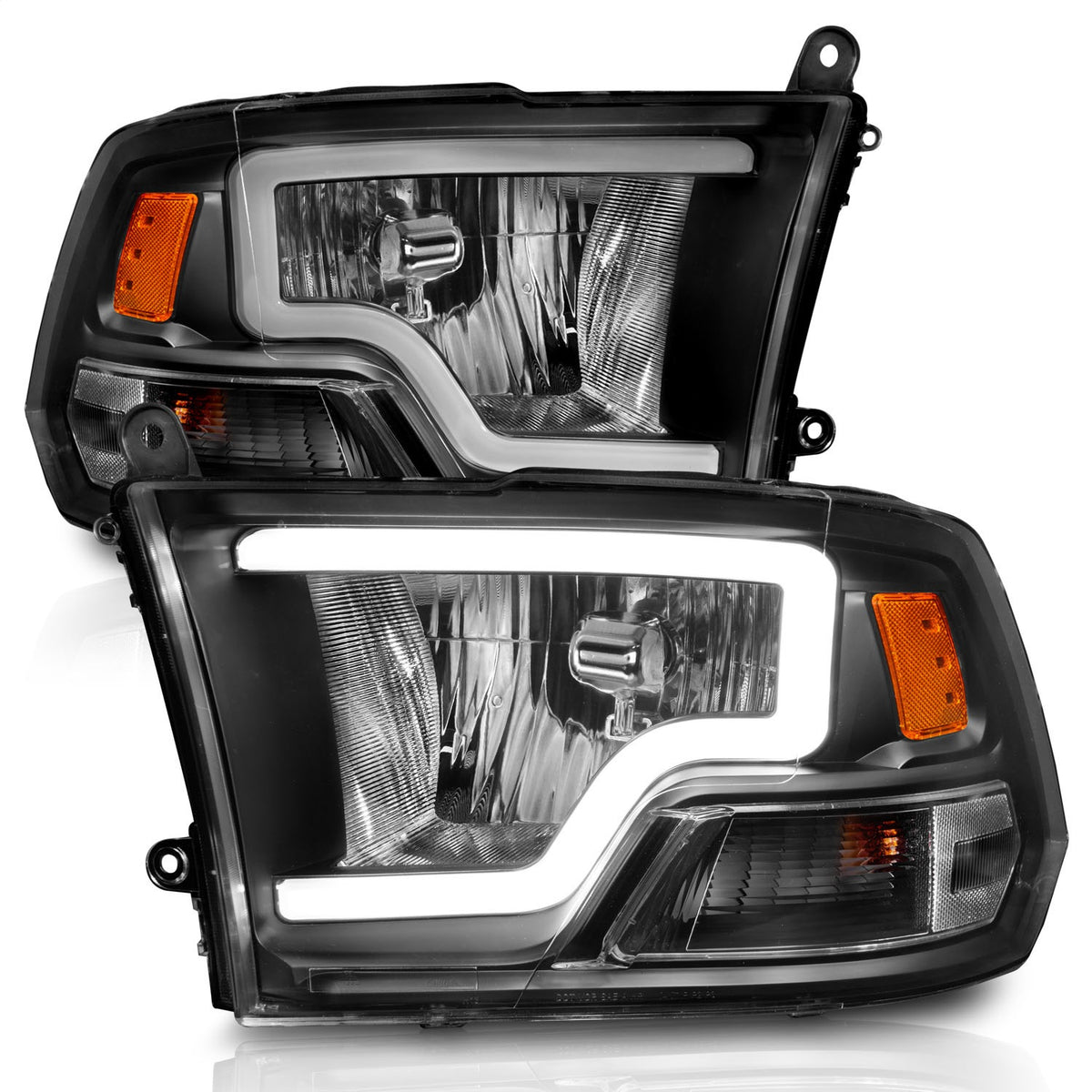 ANZO USA ZUKT_111515 Anzo ZUKT_111515 Black Housing Pair w/ Light for Ram 1500 for 111515