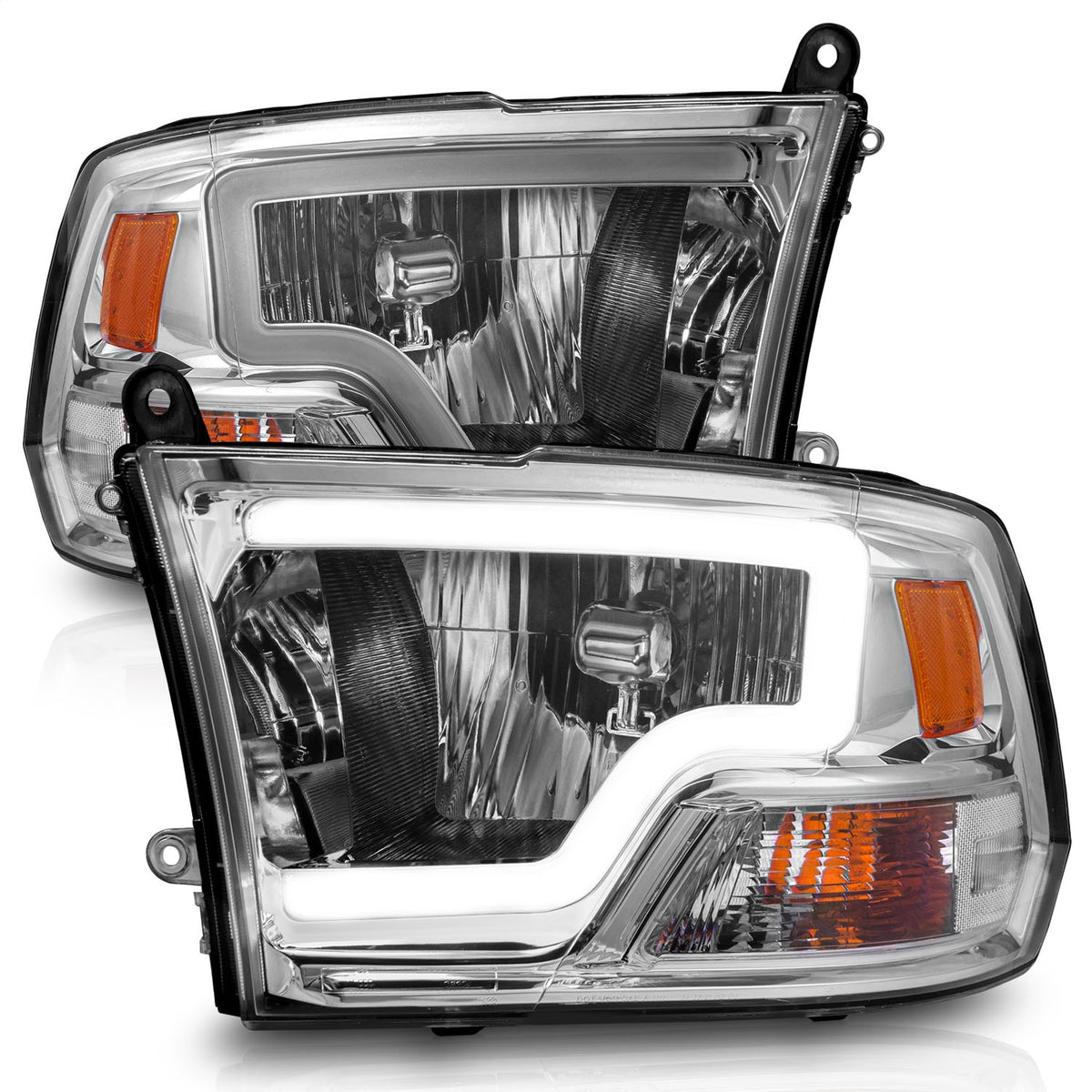 ANZO USA ZUKT_111516 Anzo ZUKT_111516 Chorme Housing Pair w/ Light for Ram 1500 for 111516