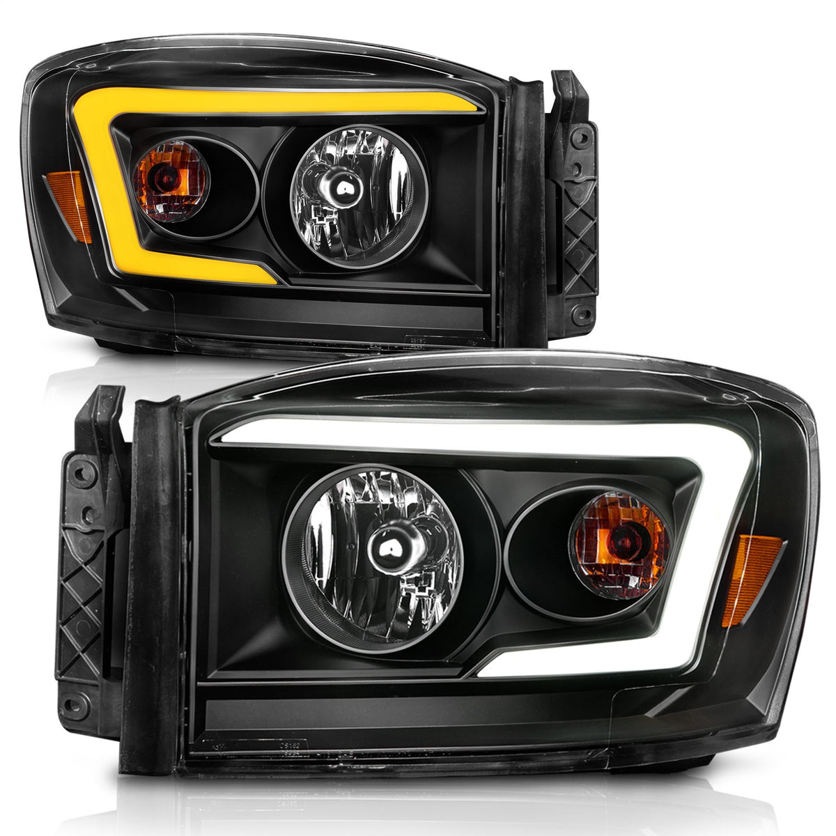 ANZO USA ZUKT_111526 Anzo ZUKT_111526 Lens Black Housing w/ Light for Ram 1500 for 111526