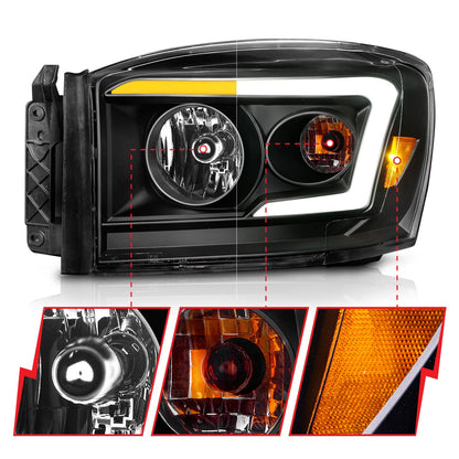 ANZO USA ZUKT_111526 Anzo ZUKT_111526 Lens Black Housing w/ Light for Ram 1500 for 111526