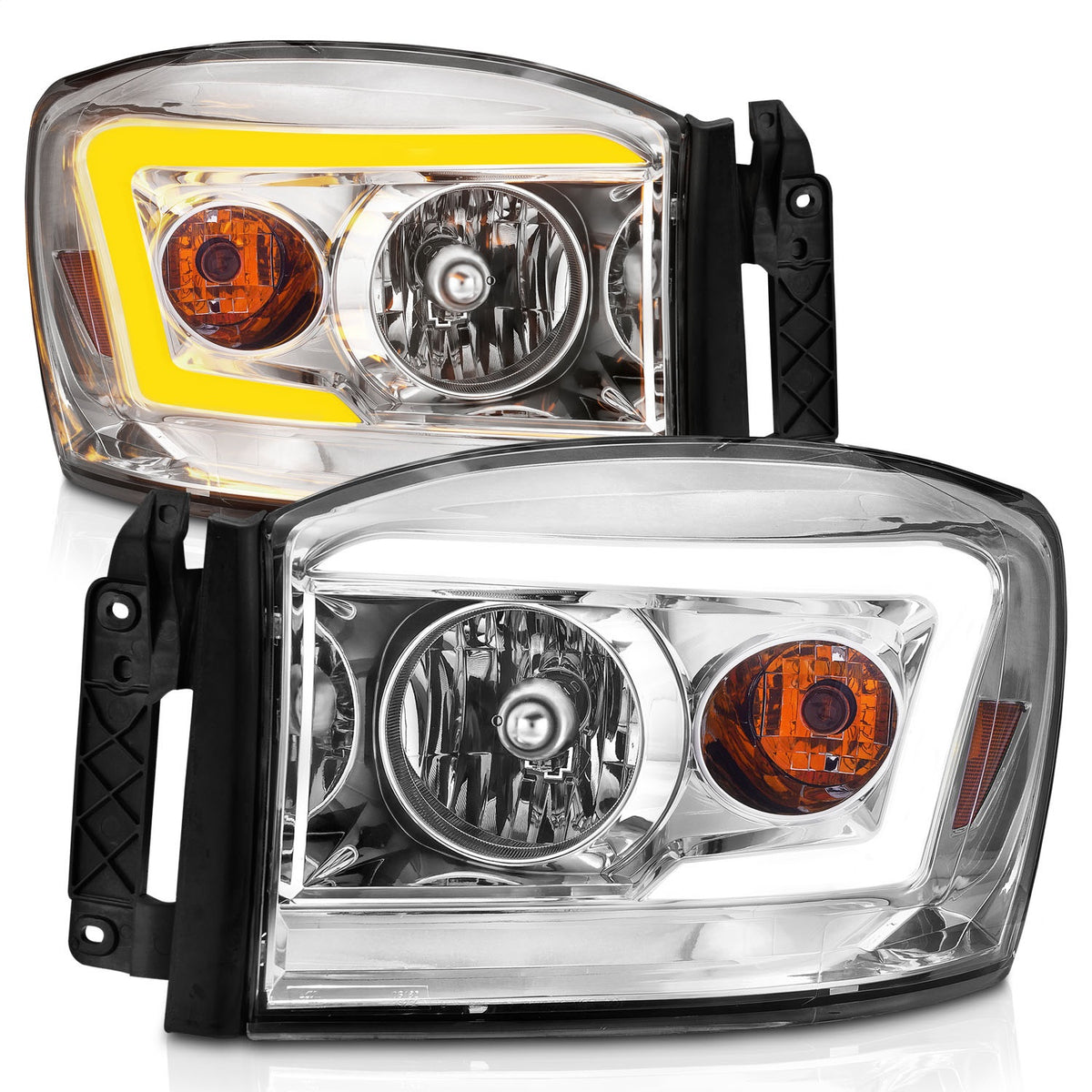 ANZO USA ZUKT_111527 Anzo ZUKT_111527 Lens Chrome Housing w/ Light for Ram 1500 for 111527