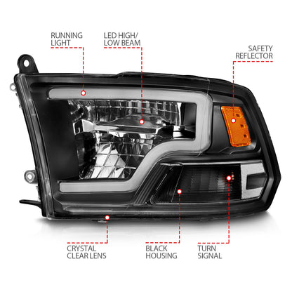 ANZO USA ZUKT_111539 Anzo ZUKT_111539 Square Black Housing w for Ram 1500 for 111539