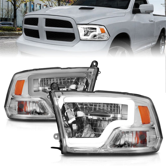 ANZO USA ZUKT_111540 Anzo ZUKT_111540 Square Chrome Housing w for Ram 1500 for 111540
