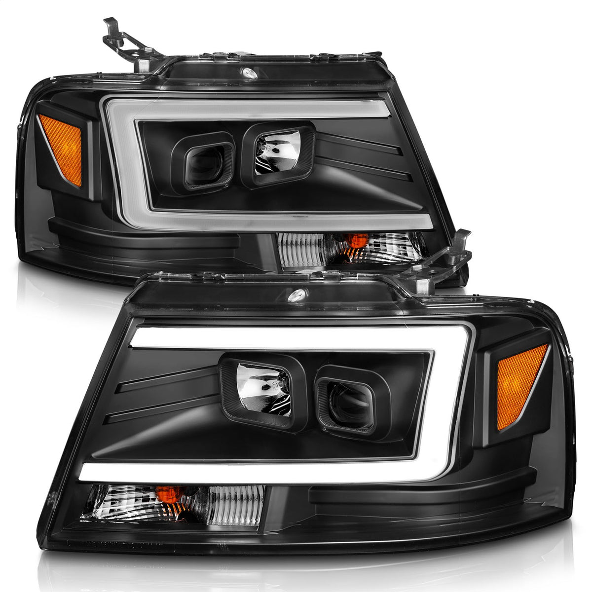 ANZO USA ZUKT_111541 Anzo ZUKT_111541 Lens Black Housing w/ Light Bar