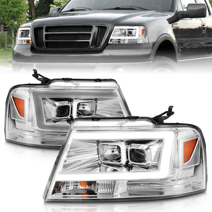ANZO USA ZUKT_111542 Anzo ZUKT_111542 Lens Chrome Housing w/ Light Bar