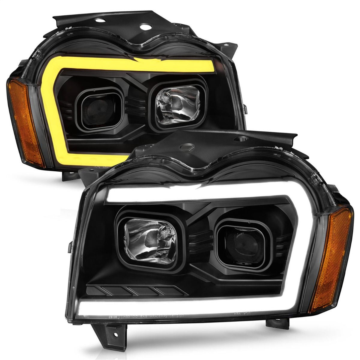 ANZO USA ZUKT_111543 Anzo ZUKT_111543 Set Black Housing w/ Light Bar