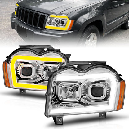 ANZO USA ZUKT_111544 Anzo ZUKT_111544 Set Chrome Housing w/ Light Bar