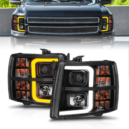 ANZO USA ZUKT_111545 Anzo ZUKT_111545 Set Black Housing w/ Light Bar