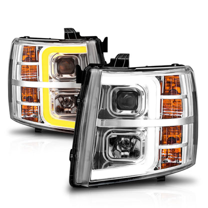 ANZO USA ZUKT_111546 Anzo ZUKT_111546 Set Chrome Housing w/ Light Bar