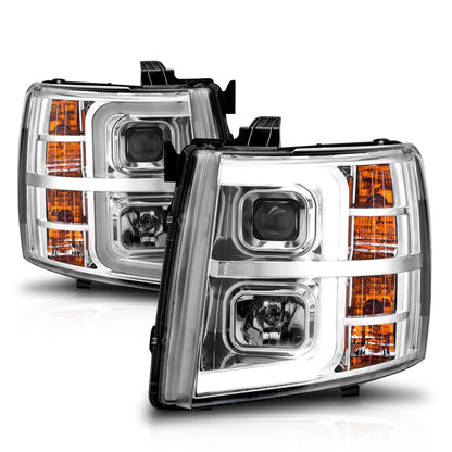 ANZO USA ZUKT_111546 Anzo ZUKT_111546 Set Chrome Housing w/ Light Bar