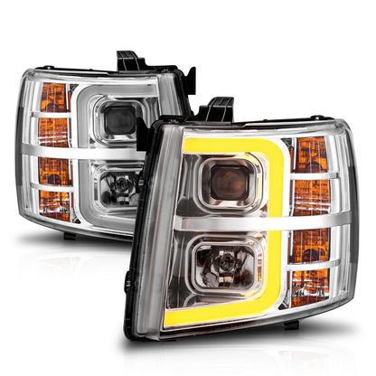 ANZO USA ZUKT_111546 Anzo ZUKT_111546 Set Chrome Housing w/ Light Bar