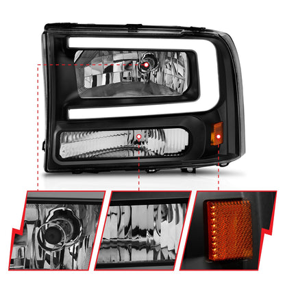 ANZO USA ZUKT_111549 Anzo ZUKT_111549 Black Housing Pair w/ Light Bar