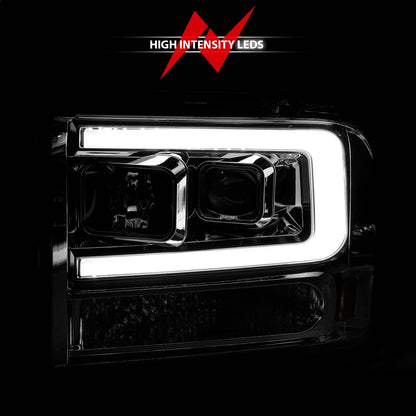 ANZO USA ZUKT_111552 Anzo ZUKT_111552 Set Chrome Housing w/ Light Bar