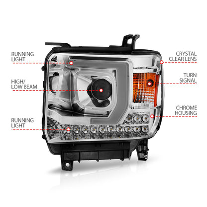 ANZO USA ZUKT_111553 Anzo ZUKT_111553 Projector Headlight Set