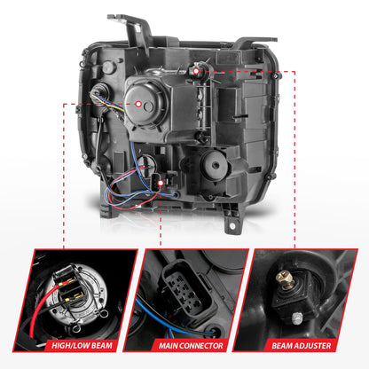 ANZO USA ZUKT_111553 Anzo ZUKT_111553 Projector Headlight Set