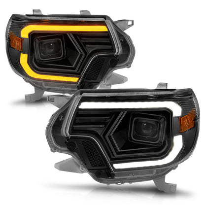 ANZO USA ZUKT_111556 Anzo ZUKT_111556 Projector Headlight Set w/ Light Bar