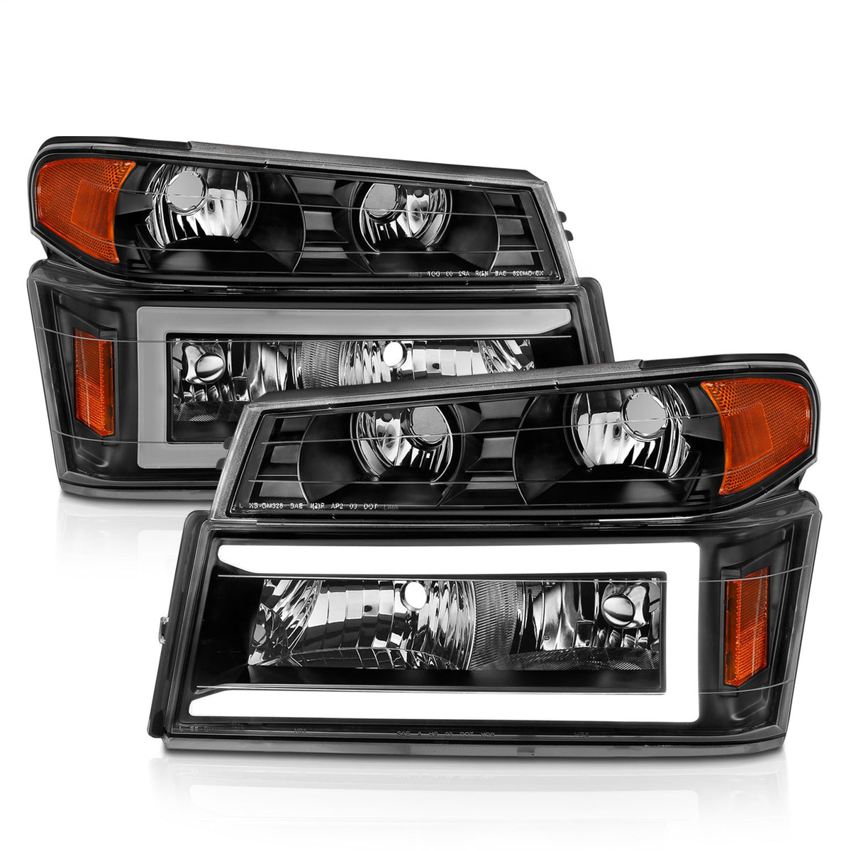 ANZO USA ZUKT_111558 Anzo ZUKT_111558 Black Housing Pair w/ Light Bar