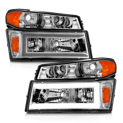 ANZO USA ZUKT_111559 Anzo ZUKT_111559 Chrome Housing Pair w/ Light Bar