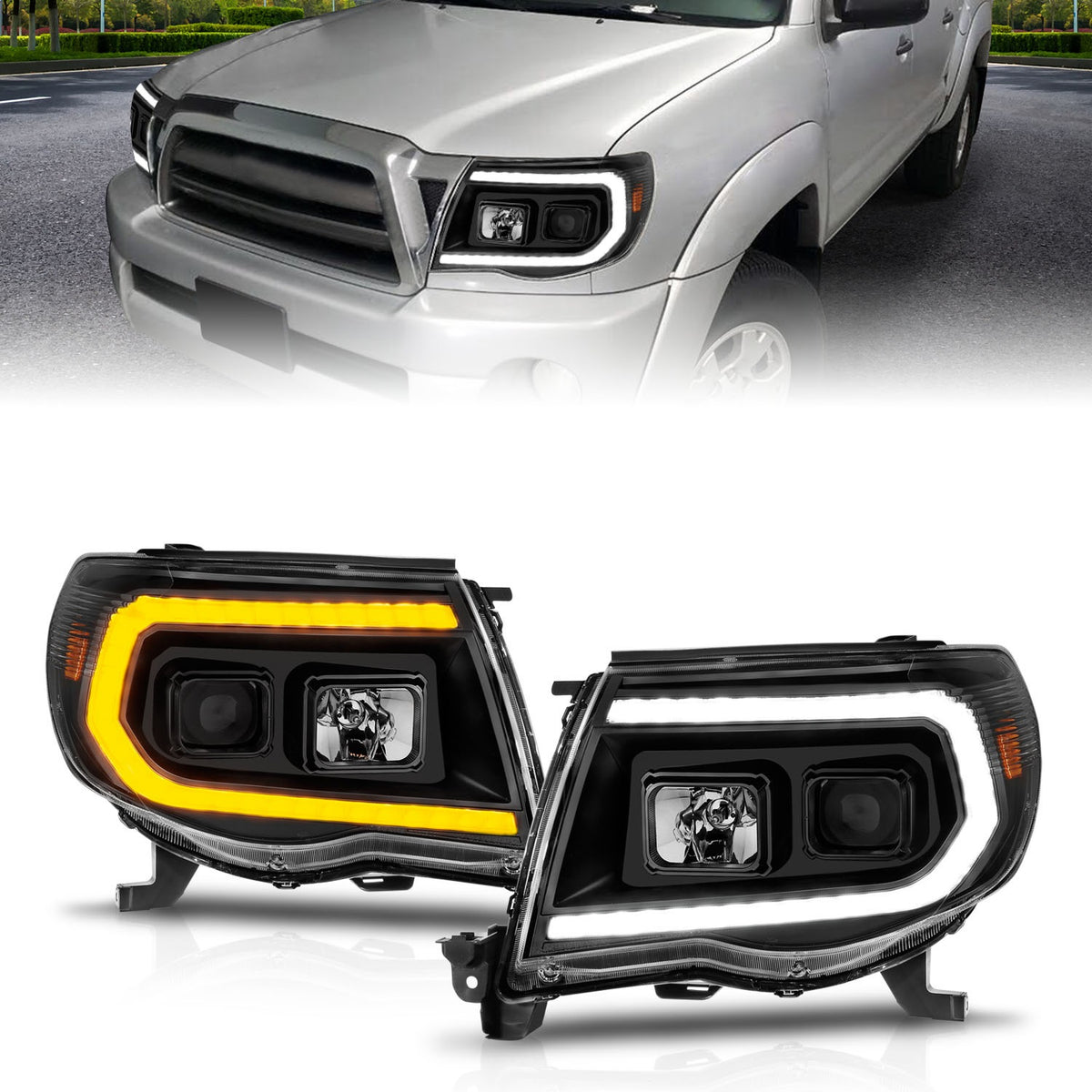 ANZO USA ZUKT_111564 Anzo ZUKT_111564 Projector Headlight Set w/Sequential Light Bar