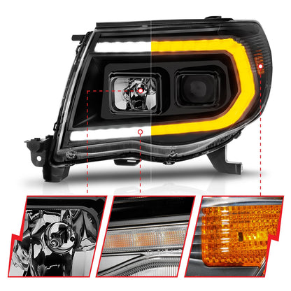 ANZO USA ZUKT_111564 Anzo ZUKT_111564 Projector Headlight Set w/Sequential Light Bar