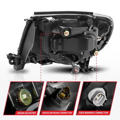 ANZO USA ZUKT_111564 Anzo ZUKT_111564 Projector Headlight Set w/Sequential Light Bar