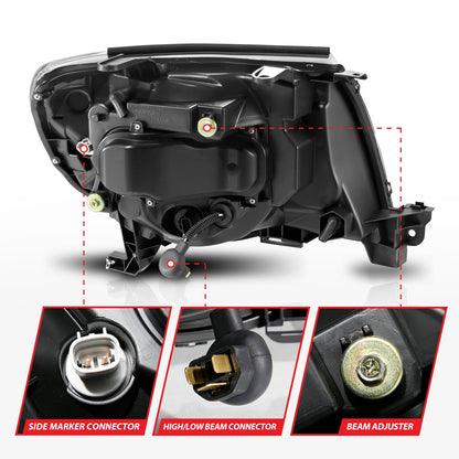 ANZO USA ZUKT_111565 Anzo ZUKT_111565 Projector Headlight Set w/Sequential Light Bar