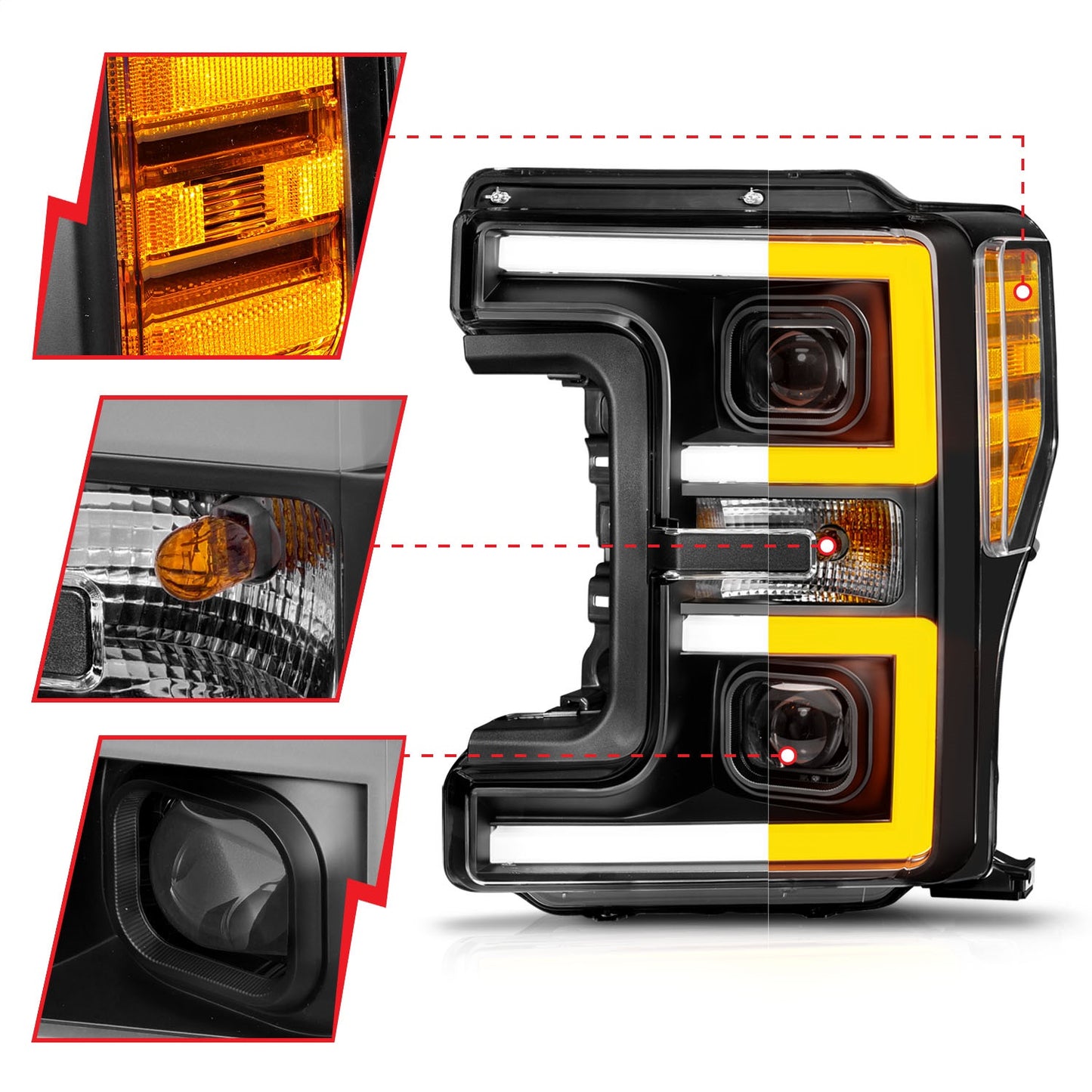 LED Projector Headlight
