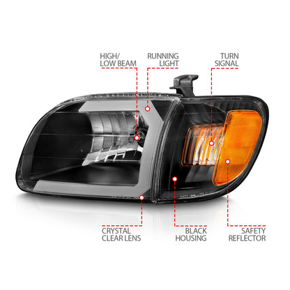 ANZO USA ZUKT_111579 Anzo ZUKT_111579 Lens Black Housing w/ Light Bar