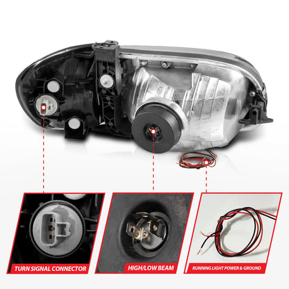 ANZO USA ZUKT_111579 Anzo ZUKT_111579 Lens Black Housing w/ Light Bar