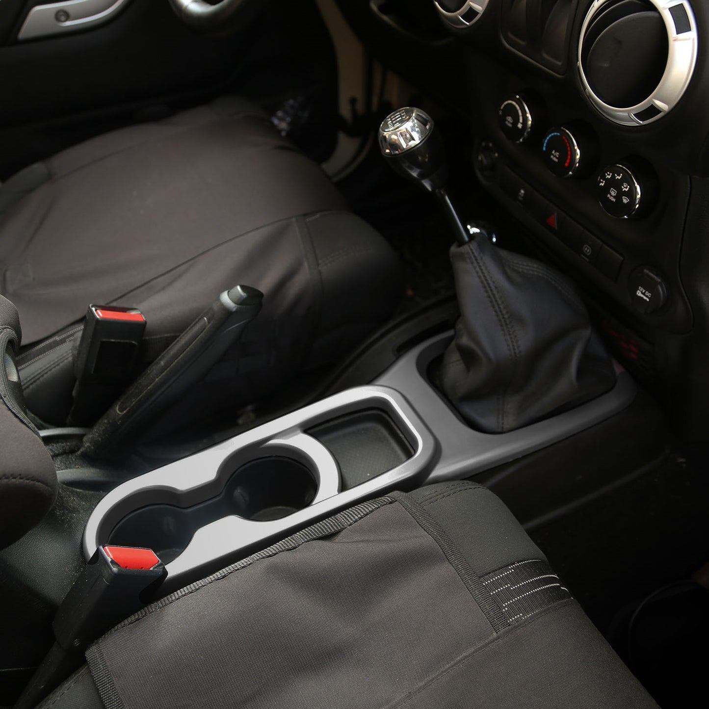 RUGGED RIDGE | 11157.23 | Center Cup Console,Charcoal,Manual,11-16 Jeep Wrangler