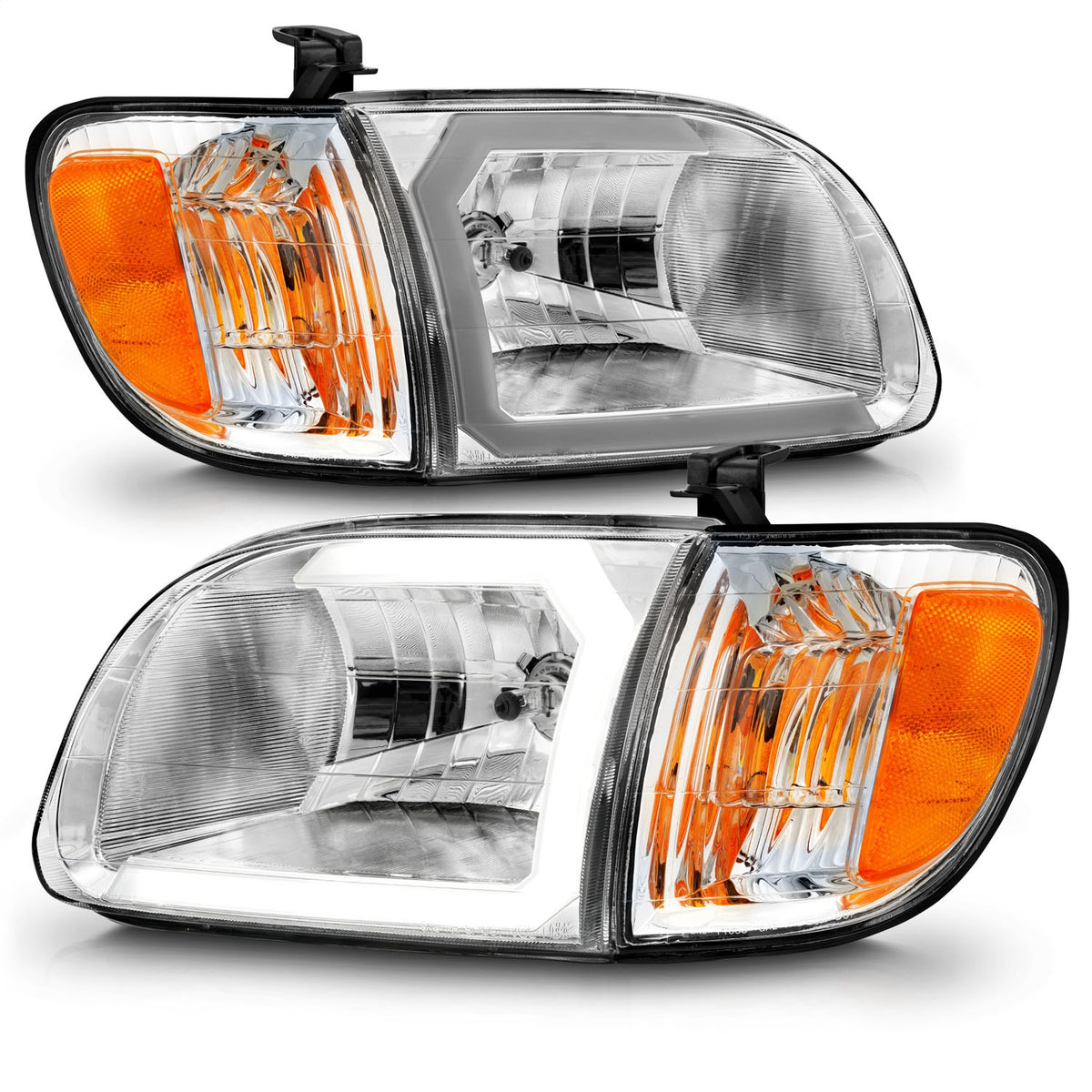 ANZO USA ZUKT_111580 Anzo ZUKT_111580 Lens Chorme Housing w/ Light Bar