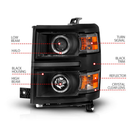 ANZO USA ZUKT_111583 Anzo ZUKT_111583 Projector Headlight Set