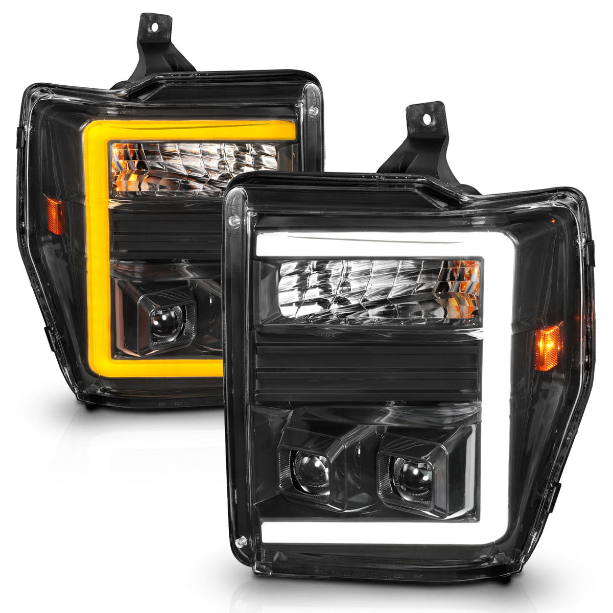 ANZO USA ZUKT_111586 Anzo ZUKT_111586 Lens Black Housing w/ Light Bar