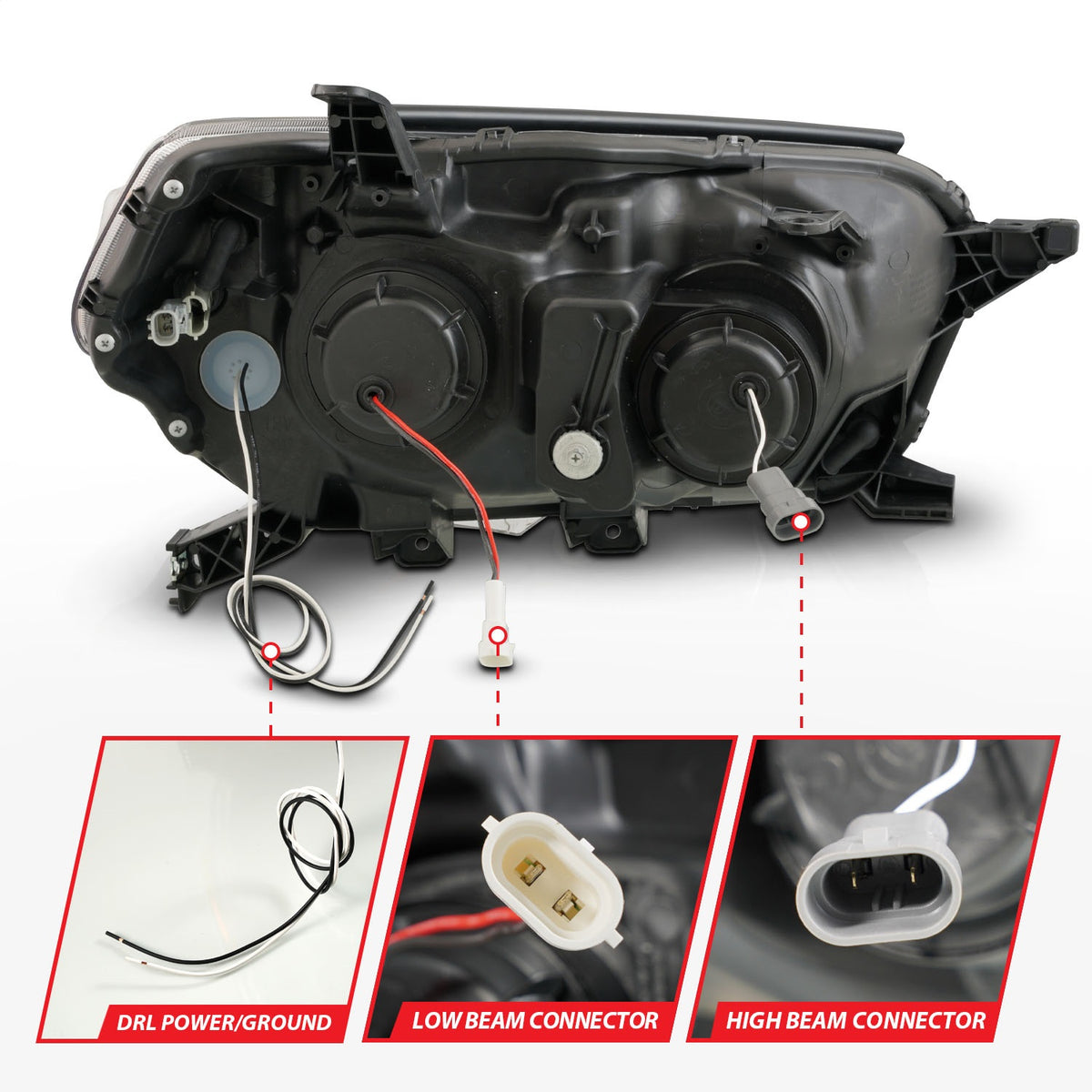 ANZO USA ZUKT_111602 Anzo ZUKT_111602 Projector Headlight Set