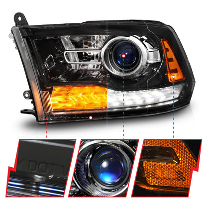 ANZO USA ZUKT_111608 Anzo ZUKT_111608 Projector Headlight Set LED for Ram 1500 for 111608