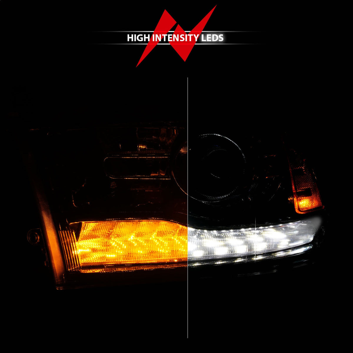 ANZO USA ZUKT_111608 Anzo ZUKT_111608 Projector Headlight Set LED for Ram 1500 for 111608