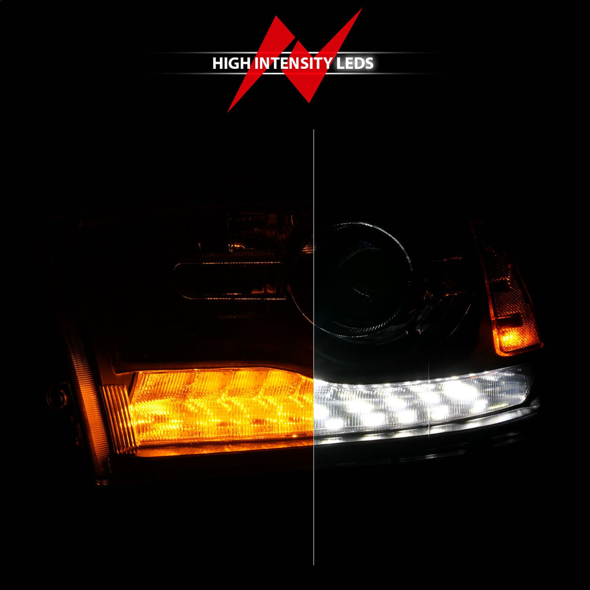 ANZO USA ZUKT_111609 Anzo ZUKT_111609 Projector Headlight Set LED for Ram 1500 for 111609
