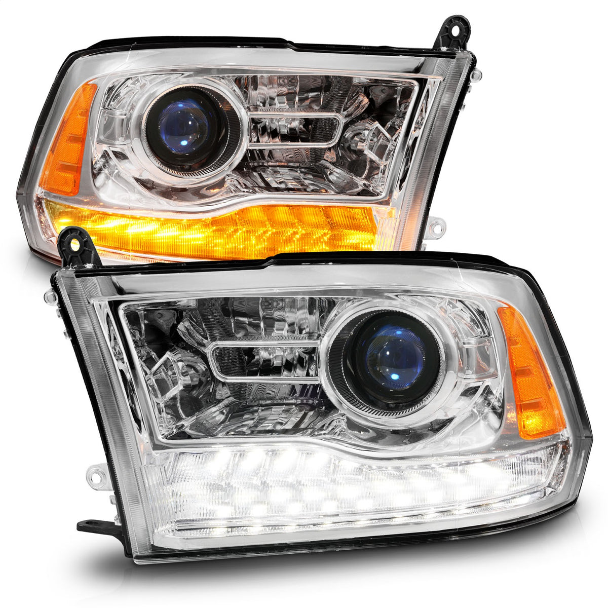 ANZO USA ZUKT_111610 Anzo ZUKT_111610 Projector Headlight Set LED for Ram 1500 for 111610