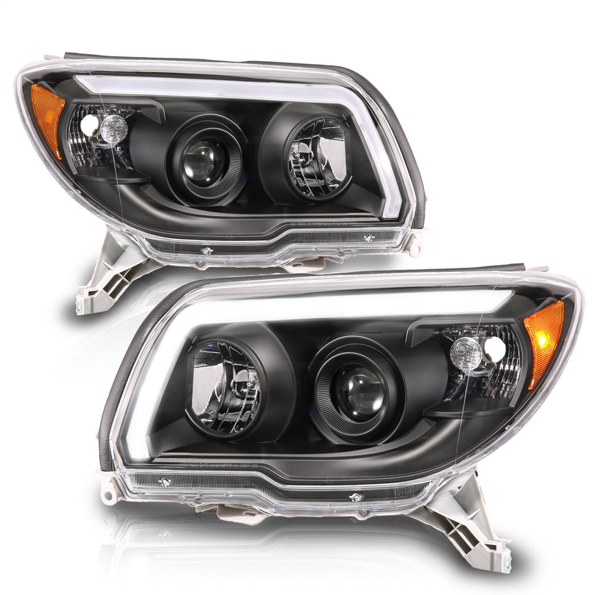 ANZO USA ZUKT_111616 Anzo ZUKT_111616 LED Projector Headlight Black for Fits 4Runner