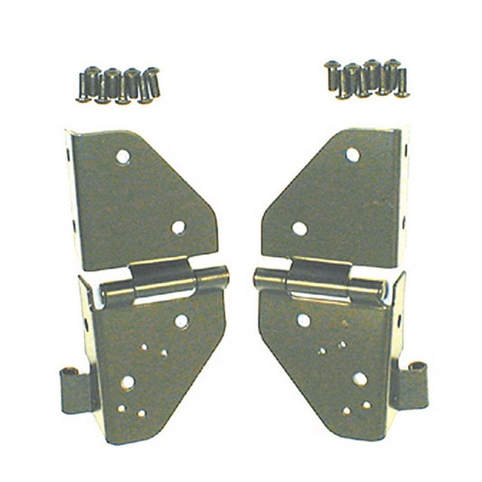 RUGGED RIDGE | 11209.01 | Windshield Hinges, 76-95 Jeep Cj & Wrangler, Black