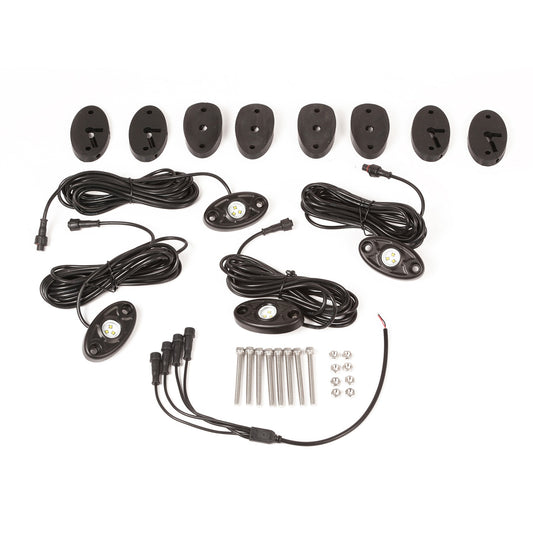 RUGGED RIDGE | 11232.39 | Led Rock Light Kit, 4-Piece, White; 07-17 Jk