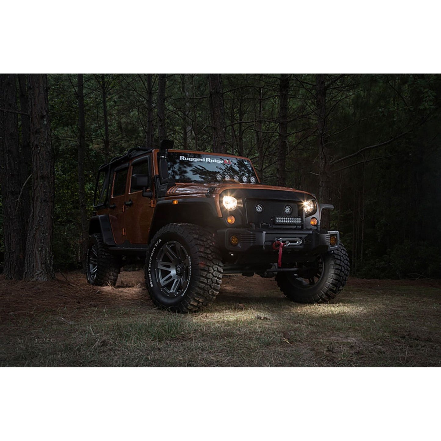 RUGGED RIDGE | 11232.39 | Led Rock Light Kit, 4-Piece, White; 07-17 Jk