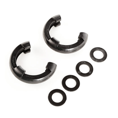 RUGGED RIDGE | 11235.3 | D-Ring Isolator Kit, Black Pair, 3/4-Inch