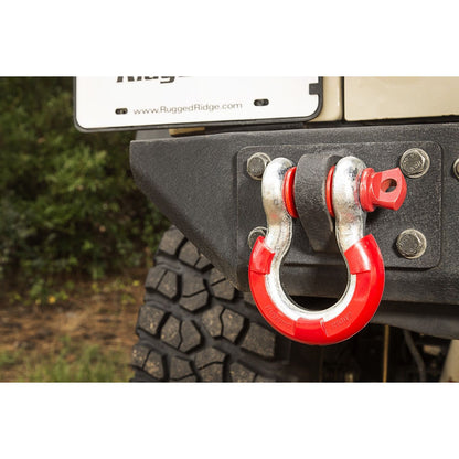 RUGGED RIDGE | 11235.31 | D-Ring Isolator Kit, Red Pair, 3/4-Inch