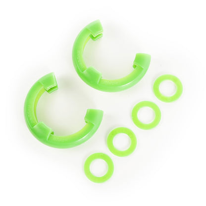 RUGGED RIDGE | 11235.33 | D-Ring Isolator Kit, Green Pair, 3/4-Inch