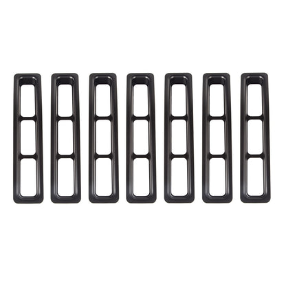 RUGGED RIDGE | 11306.03 | Grille Inserts, Black Trim, 97-06 Jeep Wrangler/Unlimited
