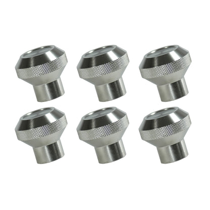 RUGGED RIDGE | 11420.01 | Billet Aluminum Dash Knob Set, Clearcoated, 76-86 Cj