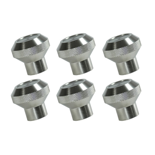 RUGGED RIDGE | 11420.01 | Billet Aluminum Dash Knob Set, Clearcoated, 76-86 Cj