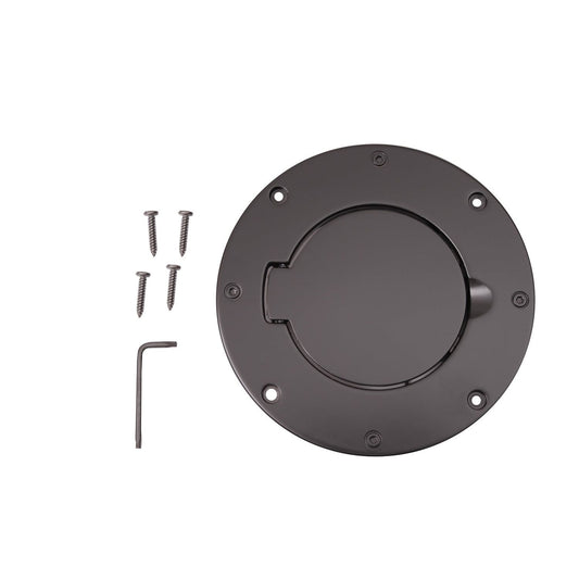RUGGED RIDGE | 11425.02 | Billet Style Gas Cover, Black, 97-06 Wrangler
