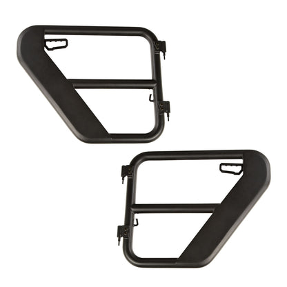 RUGGED RIDGE | 11509.14 | Tube Doors, Rear, Textured Black; 18-19 Jeep Wrangler/Gladiator